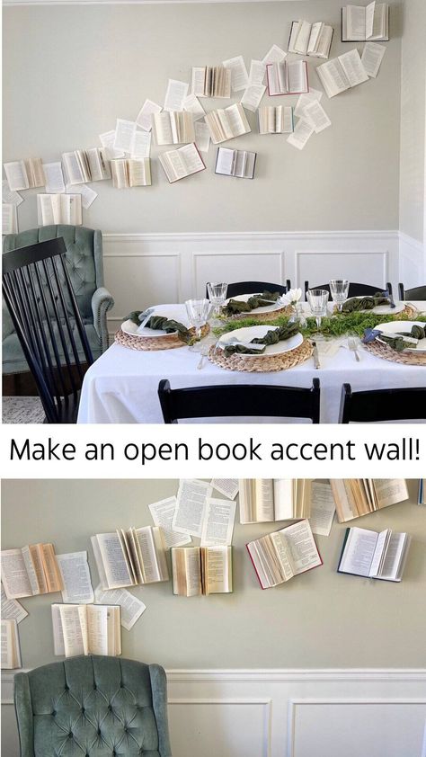 Whimsical Cottage, Storybook Baby Shower, Library Book Displays, Apartment Makeover, Nursery Room Design, Book Wall, Book Display, Book Decor, Feature Wall