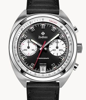 Men's Watches - Zodiac Watches® Zodiac Watches, Black Leather Watch, Swiss Design, High End Watches, Men's Watches, Black Rib, Modern Man, Quartz Watch, Omega Watch