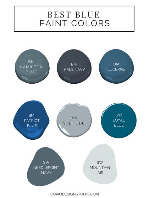 Best Interior Paint Colors, Best Blue Paint Colors, Interior Paint Colors For Living Room, Colors For Home, Interior Paint Colors Schemes, Best Interior Paint, Pintura Exterior, Interior Vintage, Bathroom Paint Colors