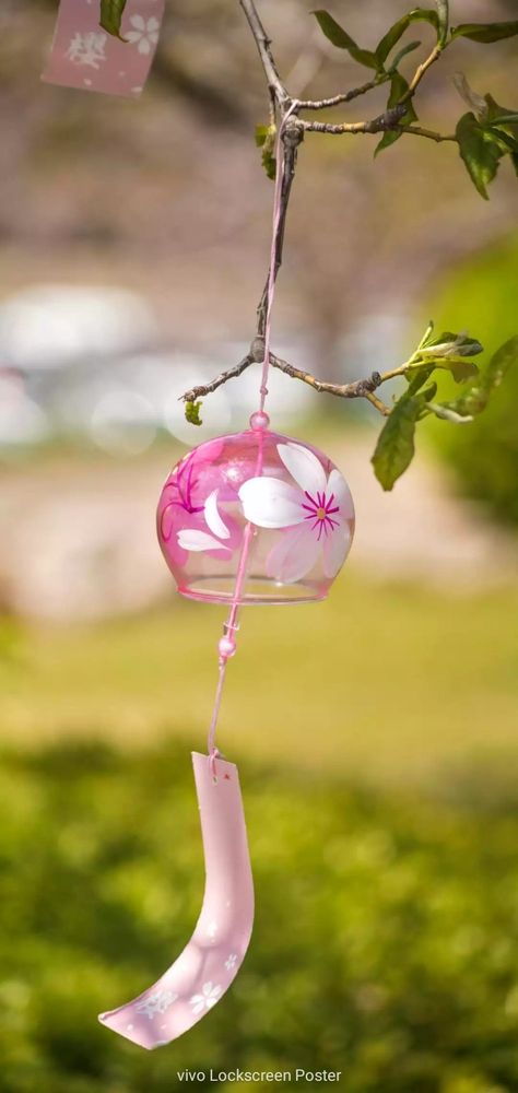 Japanese Wind Chimes, Hacks To Try, Diy Choker, Cherry Blossom Wallpaper, Disney World Christmas, Dream Catcher Art, Japanese Love, Beautiful Landscape Wallpaper, Cool Kitchen Gadgets