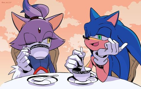 Sonaze Art, Sonaze Fanart, Sonic X Blaze, Sonic And Blaze, Sonic Au, Blaze The Cat, Sonic Fanart, Sonic X, Silver The Hedgehog