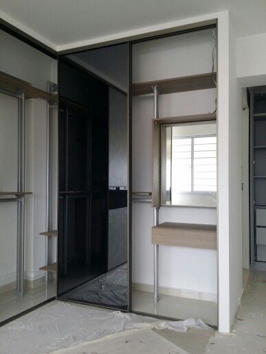 Pole system wardrobe Pole System Wardrobe, Bed Room, L Shape, Reno, Divider, Room Divider, Drive, House Design, Paris