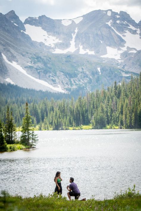 Proposal Long Lake | Summer | Colorado Wedding Photographers | Joe and Robin Hidden Photography, Lake Proposal, Mountain Proposal, Cute Proposal Ideas, Engagement Proposals, Lake Summer, Surprise Engagement, Mountain Lakes, Long Lake