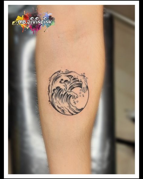 Sea tattoo, Wave tattoo, Seawave, Line tattoo, Small tattoo, Forearm Tattoo, Black and Grey Tattoo, Meaningfull Tattoo, 3d tattoo, Creative tattoo INSTAGRAM:- www.instagram.com/mb.divineink Black And Grey Wave Tattoo, Small Tattoo Forearm, Tattoo Wave, Wave Tattoos, Tattoo Black And Grey, Tattoo 3d, Black And Grey Tattoo, Sea Tattoo, Tattoo Forearm