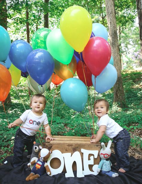 Twins 1st Birthday!! First Birthday Twins Photoshoot, Twins First Birthday Photoshoot, 1 Year Photoshoot Ideas, 1 Year Photoshoot, Twins First Birthday, 1 Year Pictures, First Birthday Photoshoot, Birthday Twins, Mickey 1st Birthdays