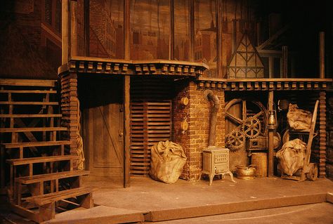 "Oliver!" Center Stage Revolve Unit | Flickr - Photo Sharing! Theatre Stage Design, Oliver Musical, Set Theatre, Theatre Decorations, Theatre Backdrops, Farm Light, Fiddler On The Roof, Stage Set Design, Set Design Theatre