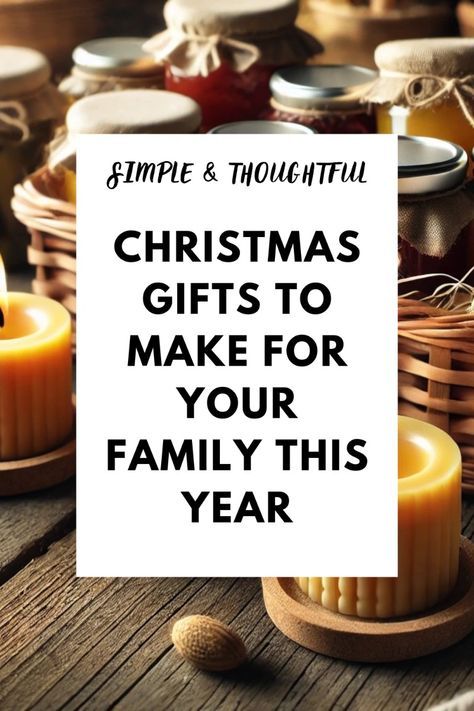 Create a mindful holiday experience with these DIY Christmas gifts to make for family. Explore easy, natural living-inspired ideas like homemade jams and eco-friendly crafts that promote simplicity and sustainability for a more intentional season. Christmas Simple Gift Ideas, Trendy Christmas Crafts, Personalized Homemade Christmas Gifts, Elegant Diy Christmas Gifts, Low Cost Diy Christmas Gifts, Diy Gifts For Family Christmas, Easy Diy Gifts For Grandparents, Homemade Gift Ideas For Family, Easy Family Christmas Gifts