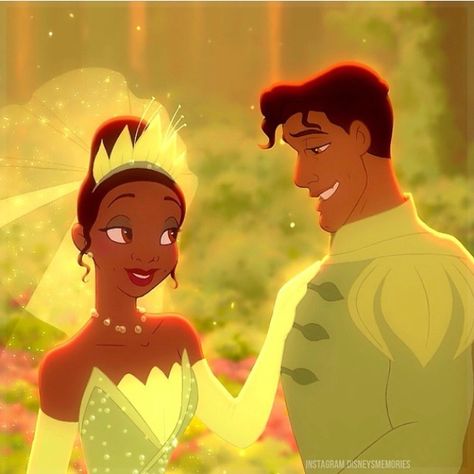 Tiana and Naveen ❤ Tiana Disney, Tiana And Naveen, Disney Romance, Princesa Tiana, Disney Princess Tiana, Foto Disney, Disney Princess Artwork, Disney Princesses And Princes, Disney Icons