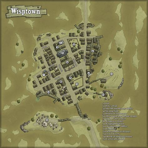 Fantasy Map Maker, West Map, Fantasy Cities, Environment Map, Fantasy City Map, Weird West, Village Map, Map Layout, Dnd World Map