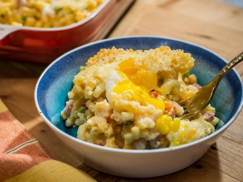 Get Breakfast Mac and Cheese Recipe from Food Network The Kitchen Food Network, Mac And Cheese Recipe, What's For Breakfast, Macaroni Cheese, Breakfast For Dinner, Breakfast Foods, Morning Food, Breakfast Dishes, Breakfast Casserole