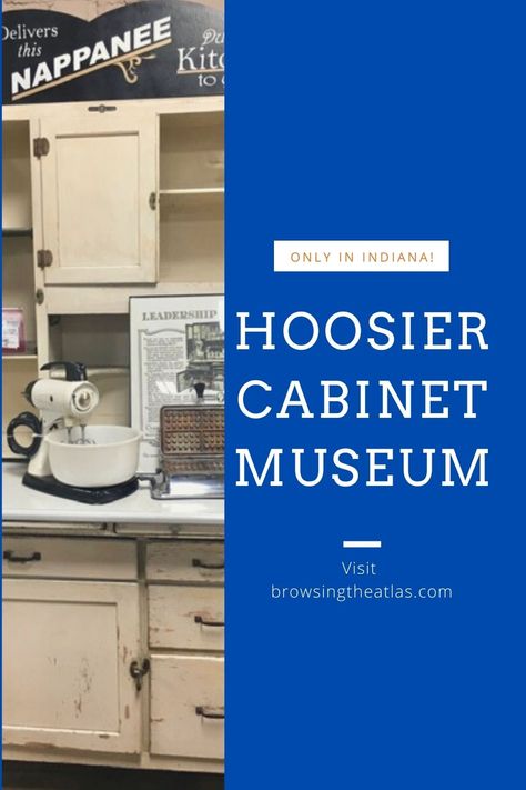 Hoosier cabinets are a work of art; modern kitchenettes for the early 20th-century housewife. I'll bet your mother or grandmother had one in her house. They conjure memories of baking and pies, and all the sweet comforts of yesteryear. Stop by the Hoosier Cabinet Museum at Coppes Commons in Nappanee, Indiana to see dozens of models. You can read more about it here. . . . . #INElkhartCo #coppescommons #hoosiercabinet #Indiana #nostalgia #nappanee #antiques #museum #kitchen #hoosier #travel Hoosier Cabinet Plans, Black Hoosier Cabinet, Christmas Hoosier Cabinet, Art Deco Hoosier Cabinet, Sellers Hoosier Cabinet, Wilson Hoosier Cabinet, Hoosier Cabinet Restoration, Hoosier Cabinet Decor, Pie Safe Cabinet Makeover