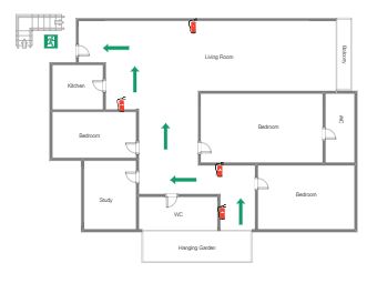 Home Evacuation plan Evacuation Plan House, Home Evacuation Plan, Emergency Evacuation Plan, Evacuation Plan, Emergency Evacuation, Escape Plan, Office Layout, Plan Drawing, House Drawing