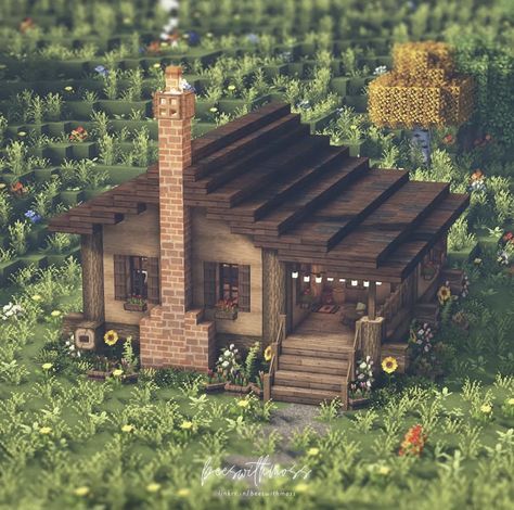 Minecraft Kale, Minecraft Farmen, Sims 4 Hus, Minecraft Cabin, Villa Minecraft, Case Minecraft, Minecraft Decoration, Rumah Minecraft Sederhana, Minecraft Interior