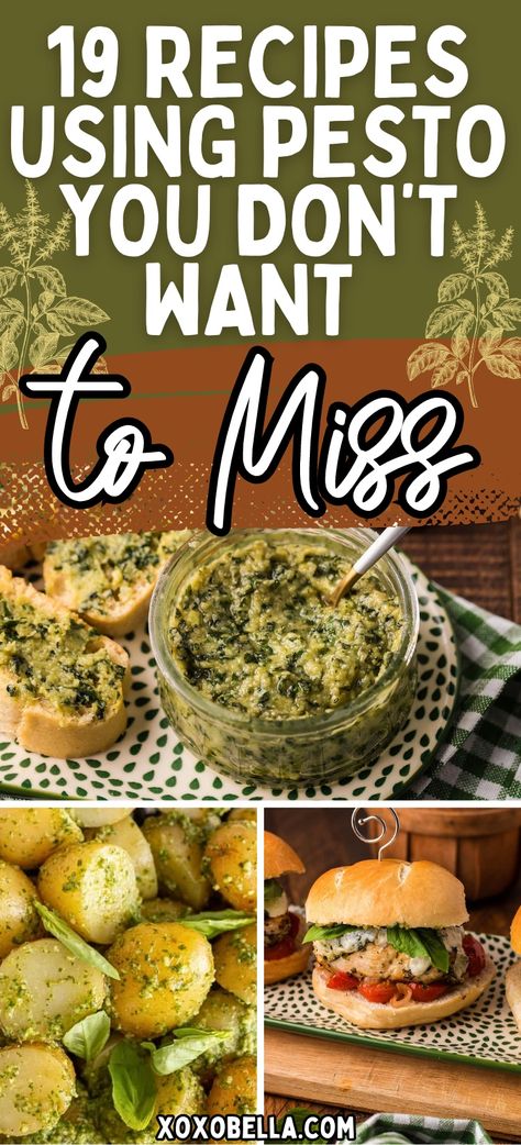 Roasted Garlic Pesto Recipe, Store Bought Pesto Recipes, Things To Put Pesto On, Dinner With Pesto Sauce, Pesto Snack Ideas, Pesto Vegan Recipes, Pasta Dishes With Pesto, What To Make With Basil Pesto, Pesto Food Ideas