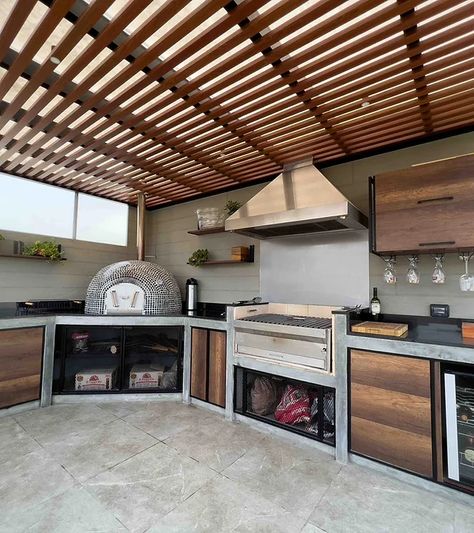 La parrilla exterior perfecta para tu terraza moderna: ventajas y desventajas. - PARRILLAS BLOG Modern Outdoor Living Area, Modern Outdoor Living, Area Gourmet, Outdoor Living Areas, Modern Outdoor, Living Area, Outdoor Living, Exterior, Quick Saves