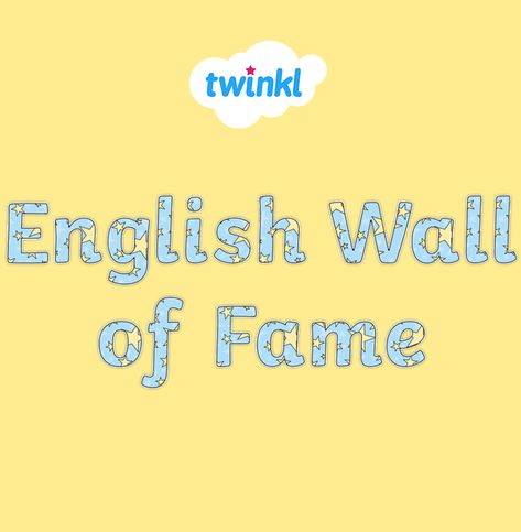 A lovely pack of display lettering to really make your 'English Wall of Fame' display stand out! Visit the Twinkl website to download and discover thousands of teaching resources!   #english #englishworkingwall #display #displaylettering #letters #classroom #classroomideas #classroominspiration #twinkl #twinklresources #teachingresources #teacher #teachingideas English Literature Classroom, Literature Classroom, Primary School Classroom, Working Wall, Display Lettering, Classroom Display, Wall Of Fame, Teaching Aids, Classroom Inspiration