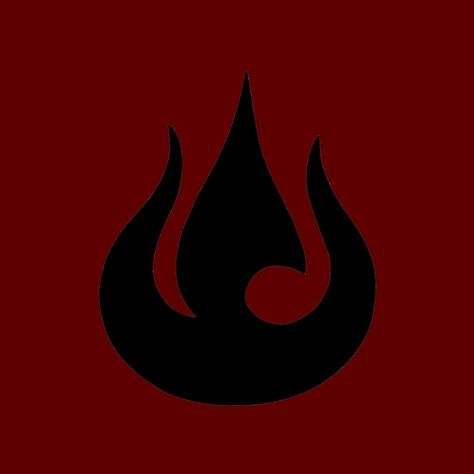 Fire Nation Tattoo Design, Avatar Fire Symbol, Fire Bender Tattoo, Avatar The Last Airbender Fire Nation, Firebending Aesthetic, Atla Symbols, Fire Nation Tattoo, Atla Nails, Firebender Aesthetic