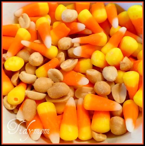 EASY Fall Snack Mix for the kids at the tailgates! Peanuts And Candy Corn, Fall Snack Mix Recipes, Payday Candy, Payday Candy Bar, Fall Snack Mixes, Snack Mix Recipe, Peanut Candy, Pay Day, Fall Snacks