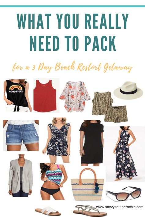 What You Really Need to Pack for a 3 Day Beach Resort Getaway/ womens outfits, casual vacation outfits/ casual beach outfits #outfitideas #womensfashion #summerstyle 3 Days Beach Outfit, Florida Vacation Outfits February, Beaches Outfit, Beach Vacation Outfits Over 40, Beach Outfits Women Vacation Resort Wear, Casual Beach Vacation Outfits, Beach Attire For Women, Vacation Outfits Casual, Florida Vacation Outfits