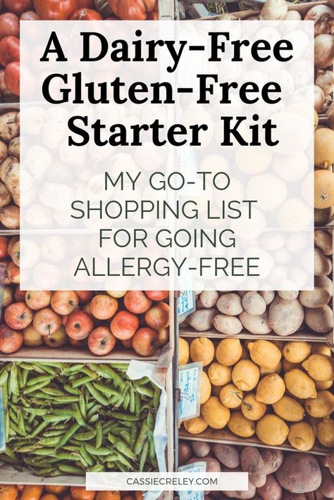 A Dairy-Free, Gluten-Free Starter Kit: My Go-To Shopping List for Food Allergies - Starlight Through The Storm - Cassie Creley's Blog Low Gluten Diet, Gluten Free Food List, Baking Substitutions, Dairy Free Cooking, Gf Df Recipes, Gluten And Dairy Free Recipes, Dairy Free Meals, Gluten Dairy Free Recipes, Dairy Free Recipes Dinner