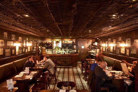 New York City Steak Houses – Peter Luger, Keens, Sparks, Strip House and More | The Official Guide to New York City Steakhouse Aesthetic, Steak House Interior, Steakhouse Design, Peter Luger, 70's Decor, Speak Easy, Asian Restaurant, Christmas Markets Europe, Vintage Industrial Style