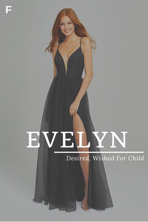 Evelyn Meaning, Evelyn Name, Nama Aesthetic, Rare Names, Female Character Names, Dragon Names, Tulle Bridesmaid, Fantasy Names, Vintage Names