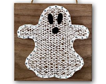 Halloween String Art, String Art Kits, Boo Halloween Sign, Art Kits For Adults, String Art Templates, Happy Halloween Signs, String Art Patterns, Art & Craft Kit, String Art Diy