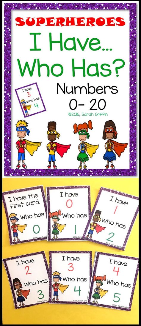 I Have Who Has | Math Game | Numbers to 20 | PreK | Kindergarten | First grade Group Math Games, Math Games Kindergarten, Games Kindergarten, Numbers To 20, Math Wall, Kindergarten Math Games, Card Games For Kids, Prek Math, Base Ten