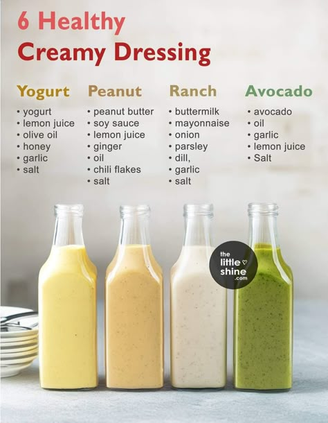 Salad Dressing Recipes Healthy, Creamy Salad Dressing, Homemade Cookbook, Homemade Sauce Recipes, Resep Salad, Creamy Dressing, Salad Dressing Recipes Homemade, Tasty Recipes Videos, Quick Recipes Snacks