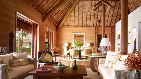 Bora Bora Villas & Bungalows | Four Seasons Resort Bora Bora #Suitelife #fourseasons #fssleep #bucketlist Four Seasons Bora Bora, Bora Bora Resorts, Rest House, Four Seasons Resort, Overwater Bungalows, Bamboo House, Interior Decorator, Tropical House, Island Living