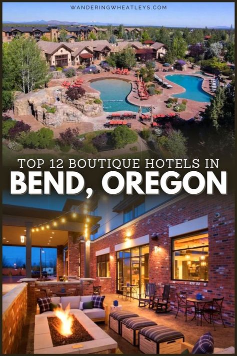 Bend Oregon Winter, Beautiful Places In Usa, Oregon Hotels, Oregon Vacation, Oregon Road Trip, Visit Usa, Travel Inspiration Destinations, Best Boutique Hotels, Road Trip Adventure