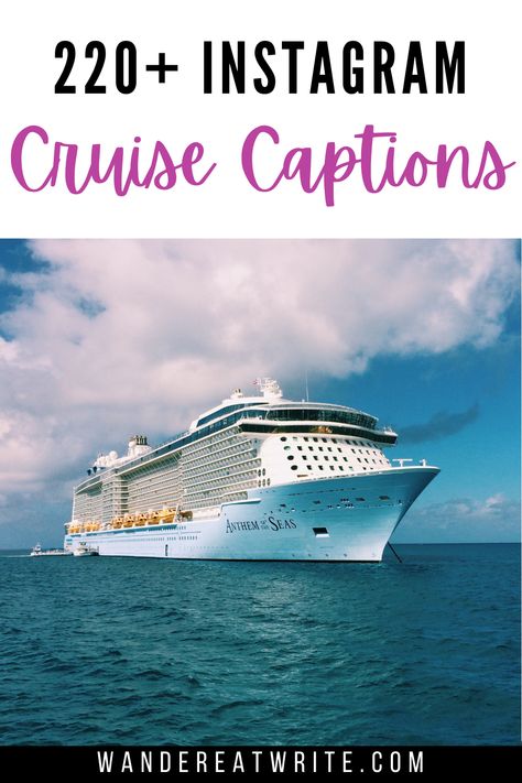 All aboard for these perfect cruise quotes for Instagram! Say "bon voyage, beaches" to boring Instagram cruise captions and "Ahoy, matey!" to ones that make your posts stand out. Whether you're in need of a cruise pun, song lyric about the beach, or inspirational cruise quote, this list has you covered 🛳 //cruise quotes instagram | cruise quotes funny | cruise captions | cruise captions for instagram | cruise caption ideas | cruise captions insta Cruise Funny Quotes, Cruise Sayings Quotes, Cruise Quotes Funny, Cruise Captions, Quote For Instagram, Quotes About Adventure, Two Word Quotes, Rhyming Quotes, Ship Quotes