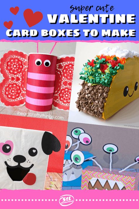 You've Got Mail! Valentine Boxes for Kids to Craft Easy Valentines Day Boxes, Diy Valentine's Box, Box Ideas For Kids, Girls Valentines Boxes, Valentine Box Ideas, Diy Valentines Box, Valentine Boxes For School, Kids Valentine Boxes, Valentines Day Cards Diy