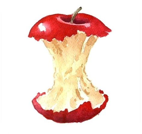 Kitchen Art Wall Decor, Kitchen Art Wall, Apple Core, Sketch Note, Apple Painting, Apple Art, Animals And Birds, Cat Air, Fruit Painting