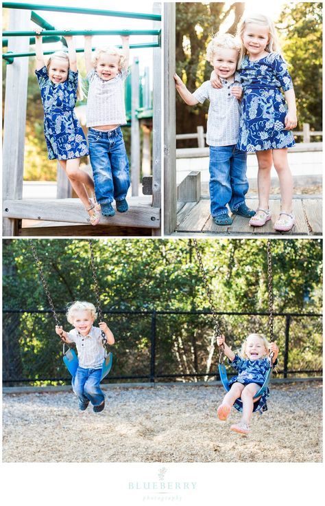 Playground Photo Shoot, Playground Photoshoot, Playground Photography, Sibling Photography Poses, Wedding Documentary, Summer Family Pictures, Country Photography, Family Portrait Poses, Sibling Photography