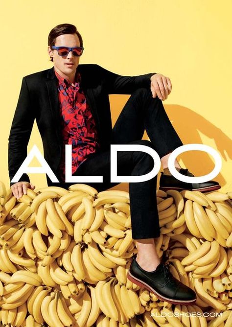 Matt Gordon going bananas for Aldo shoes Money Package, Fashion Promotion, Terry Richardson, High Fashion Editorial, Summer Campaign, Fashion Week Runway, Aldo Shoes, Looking For Love, Advertising Campaign