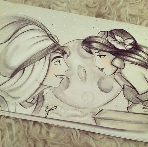 Aladdin and jasmine Aladdin And Jasmine Drawing, Aladdin Drawing, Jasmine Drawing, Aladdin Art, Aladdin And Jasmine, Mug Press, Princesa Disney, Pinturas Disney, Beautiful Wallpapers Backgrounds