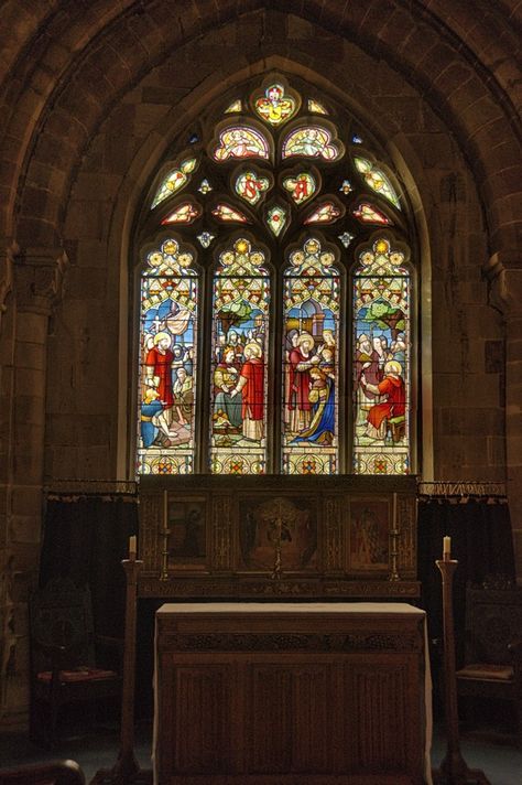 Window in St Augustine’s Church, Dodderhill, Droitwich Spa, Worcestershire Monastery Interior, Droitwich Spa, Church Interior, St Augustine, Worcester, Stained Glass Windows, Interior Details, Natural Light, Stained Glass