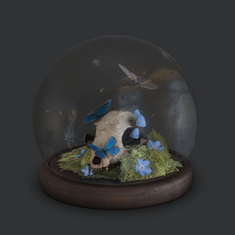 Bones and other stuff | Patreon Sims 4 Taxidermy Cc, Dark Objects, Sims 4 Cc Goth, Crystal Orb, Animal Skull, Skeleton Decorations, Dark Fairy, Skull Decor, Ts4 Cc