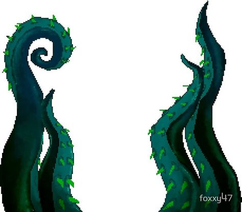 Green Tentacles by foxxy47 | Redbubble Pixel Art, Top Artists, Sell Your Art, Zen, Green, Black, Art, Design