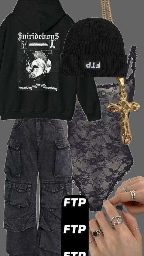 #g59 #ftp #greyday #greydaytour #outfitinspo Greyday Outfits $b, $ui̇ci̇deboy$ Concert Outfits, Sui̇ci̇deboys Concert Outfits, G59 Concert Outfit, Greyday Tour Outfits, Greyday Outfits, Concert Outfits, Everyday Hacks, Concert Fits