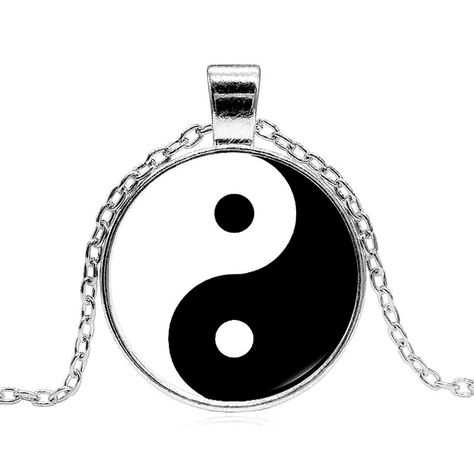 PRICES MAY VARY. Material - Stainless steel is an excellent material, it is durable and practical, does not rust and does not change color. Details - * Style: Taoism /Yin Yang Necklace * Black/Silver-tone * Polish Finish * Pendant Size:1.41*1.1" (3.6*3.8cm) Chain Length: 17.7+1.96"(45+5cm). Meaning - The yin yang meaning and symbol date back to ancient China. The symbol represents the belief that everything in the universe consists of two forces that are opposing but complementary. Gift Ideas - Yin Yang Meaning, Yin Yang Necklace, Chinese Philosophy, Black Rope, Ancient China, Charm Pendant Necklace, Cord Necklace, Photo Displays, Yin Yang