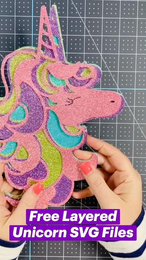 Free Layered Unicorn SVG Files unicornbirthda Unicorn Cricut Projects, Unicorn Number Cake, Fondant Unicorn Cake Toppers, Diy Unicorn Birthday Party, Diy Unicorn Cake, Unicorn Topper, Diy Cake Topper Birthday, Unicorn Birthday Party Decorations, Cricut Mat