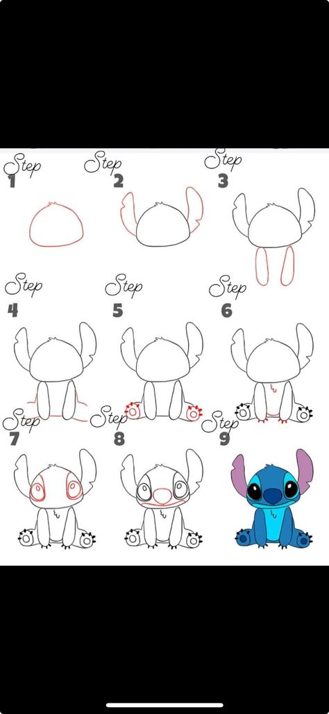 How To Draw Stitch, Draw Stitch, Cartoon Ideas, Drawing Cartoon, Cartoon Drawings, To Draw, Art Ideas, Cool Art, Drawings