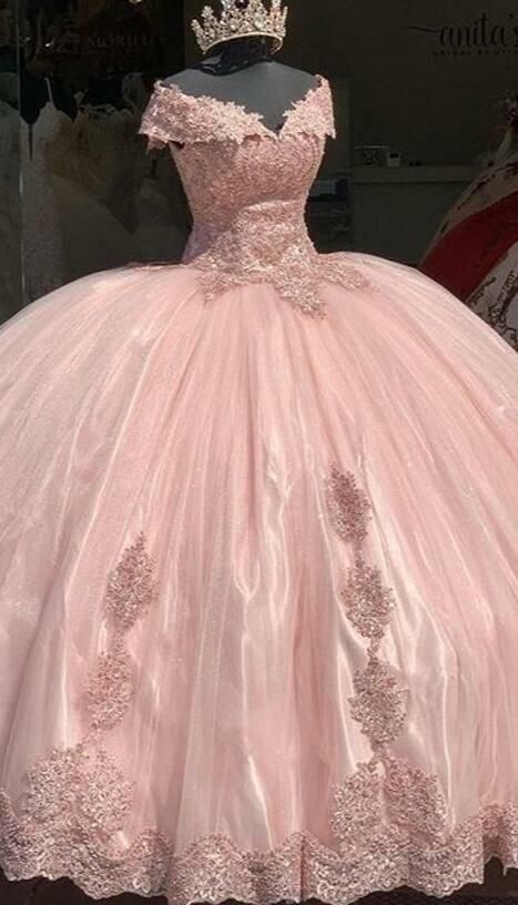 Pink Sweet 16 Dresses, Light Pink Quinceanera Dresses, Pink Sweet 16 Dress, Prom Dress Ball Gown, Prom Dress Pink, Quinceanera Pink, Pink Sweet 16, Quinceanera Themes Dresses, Off Shoulder Ball Gown