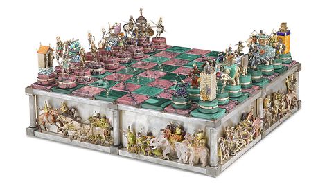 Battle Of Issus, Luxury Chess Sets, Chess Table, High Relief, Mechanical Movement, Chess Pieces, Game Pieces, Chess Set, Free Gift Wrapping