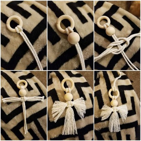 Diy Angel Ornaments, Macrame For Beginners, Christmas Angel Crafts, Simple Macrame, Boho Crafts Diy, Macrame Knots Pattern, Diy Christmas Wreaths, Handmade Christmas Crafts, Doll Diy Crafts