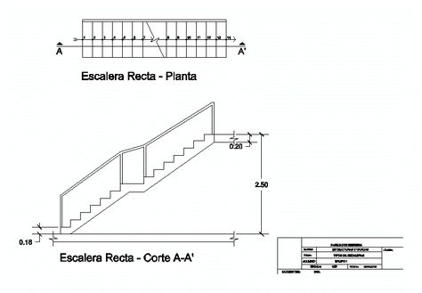 Straight Staircase; With Rest DWG Plan for AutoCAD • Designs CAD Stairs With Landing, Staircase Plan, Straight Staircase, Faculty Of Engineering, Staircase Landing, Types Of Stairs, Stair Landing, House Deco, Cad File