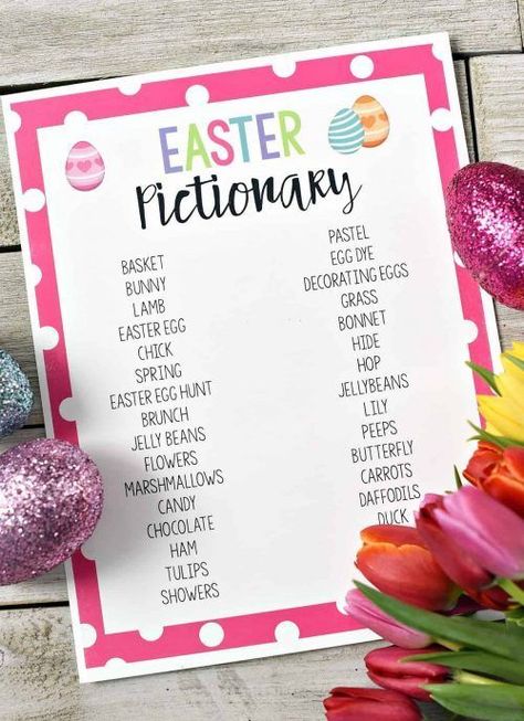 Easter Pictionary Game printable to play with the family. Ready to create memorable Easter traditions with large or small groups? These Egg-cellent Easter Games can be paired with Easter egg hunts, Easter parties and gatherings, or used as a family minute to win it challenge. Easter Minute to Win It Games, Traditional Easter Games and Unique Easter Games #spring #partyideas #easter #eastereggs #eastergames #gamesforkids #freeprintables #pictionary Easter Pictionary, Easter Games For Adults, Easter Games For Kids, Easter Party Games, Jelly Beans Easter, Easter Crafts For Toddlers, Easter Photoshoot, Easter Activity, Easter Activities For Kids