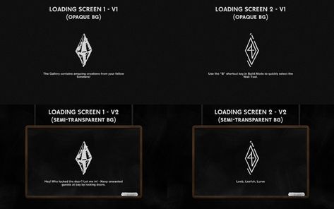 Sims 4 Dark Mode, Sims 4 Black Loading Screen, The Sims 4 Cc Loading Screen Anime, Custom Loading Screen Sims 4, Sims4cc Loading Screen, Sims 4 Loading Screen Cc Dark, Sims 4 Goth Trait, Los Sims 4 Mods, Ui Color